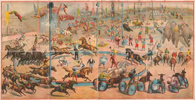 Circus show by Рассел, Морган и Ко, 1892 — digital art print download