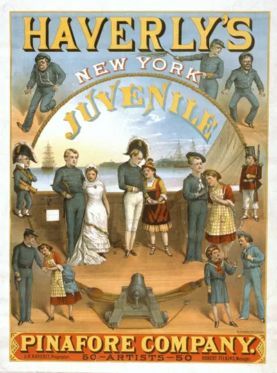 Haverly's New York Juvenile Pinafore Company 50 artists–50. by Strobridge & Co. Lith., 1879 — digital art print download