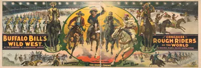 Buffalo Bill's Wild West and Congress of Rough Riders of the World In the grandest of illuminated arenas by Springer Litho.…