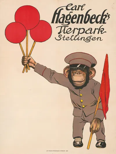 Carl Hagenbeck's Tierpark stelligen by Адольф Фридлендер Лит., 1913 — digital art print download