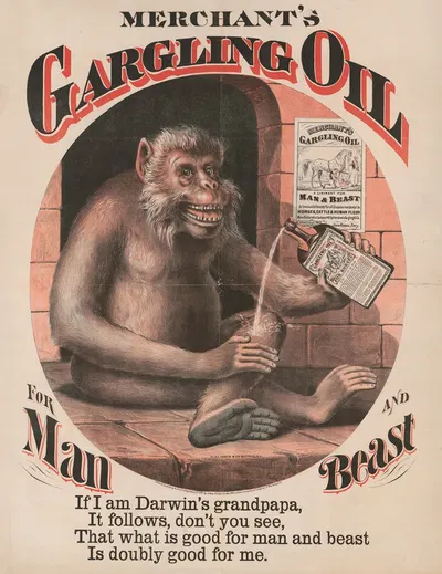 Merchant's gargling oil for man and beast by Клей, Косаки и Ко., 1873 — digital art print download