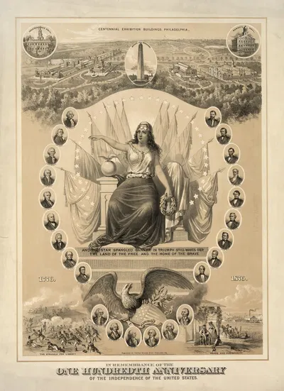 In remembrance of the one hundredth anniversary of the independence of the United States by Джордж Стинсон и Ко, 1876 —…