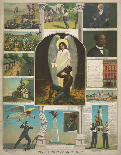 Afro-American Monument by Гоэс Лито. Ко., 1897 — digital art print download
