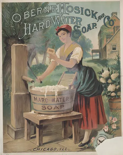 Oberne Hosick and Co. hard-water soap. Chicago, Ill. by Кребс Лит. Ко, 1886 — digital art print download