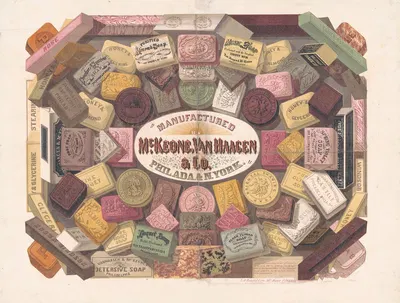 Manufactured by McKeone, Van Haagen & Co., Philada. & N. York by Louis N. Rosenthal, 1865 — digital art print download