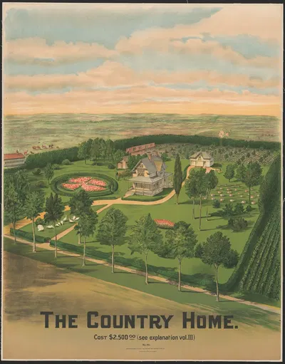 The country home by H.M. Smyth Lith. Co., 1903 — digital art print download