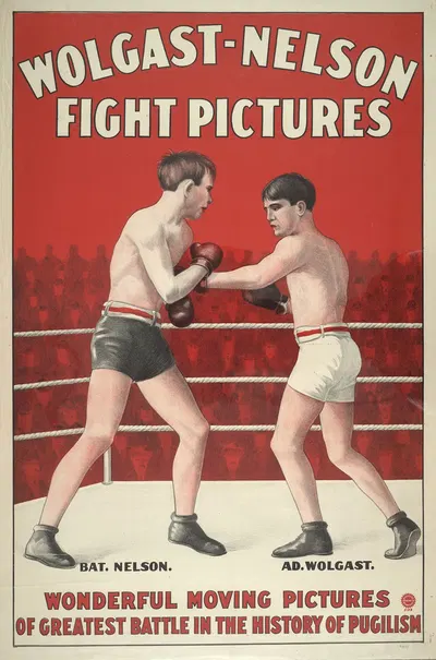 Wolgast-Nelson Fight Pictures by Riverside Printing Co. — digital art print download