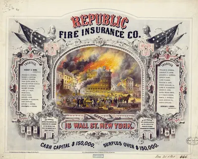 Republic fire insurance co. by Робертсон, Зиберт и Ширман — digital art print download