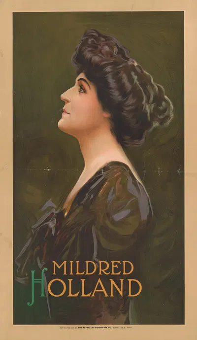 Mildred Holland by The Otis Lithograph Co., 1908 — digital art print download