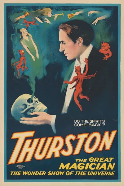 Thurston the great magician the wonder show of the universe. by The Otis Lithograph Co., 1914 — digital art print download