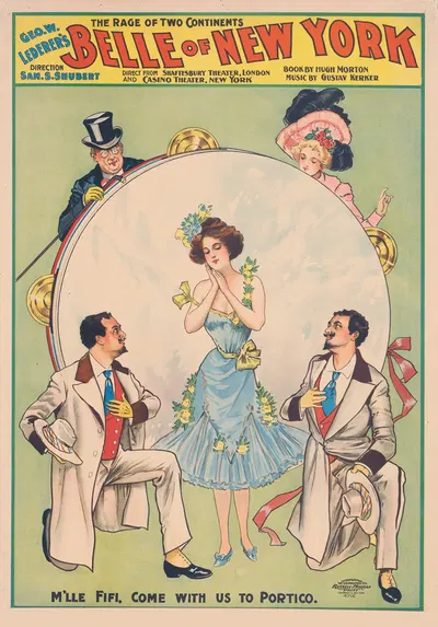 Geo. W. Lederer's Belle of New York the rage of two continents by U.S. Lithograph Co., 1900 — digital art print download
