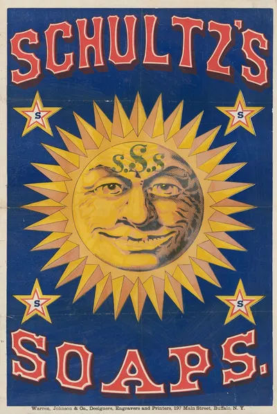 Schultz's soaps by Уоррен, Джонсон и Ко, 1890 — digital art print download