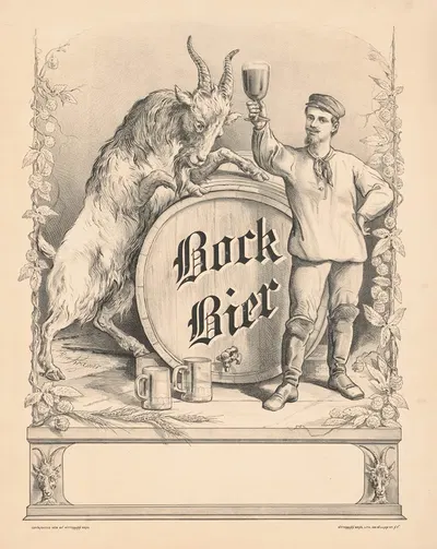 Bock Bier by Братья Виттеман, 1878 — digital art print download