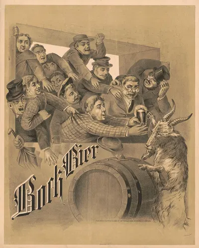 Bock Bier by Братья Виттеман, 1882 — digital art print download