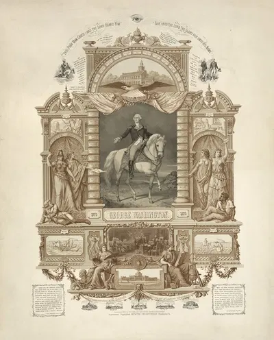 George Washington by Братья Виттеман, 1876 — digital art print download