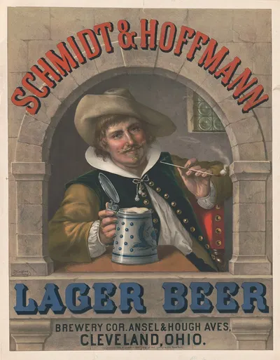 Schmidt & Hoffmann lager beer by Wittemann Bros., 1880 — digital art print download