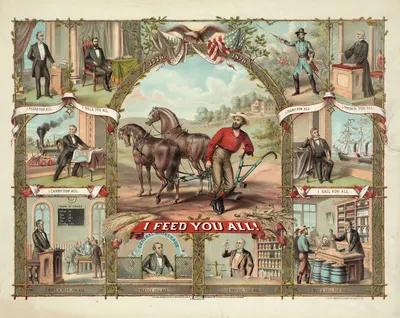 I feed you all! by American Oleograph Co., 1875 — digital art print download