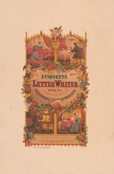 Etiquette letter writer being the complete art of fashionable correspondence by Питер С. Дюваль, 1866 — digital art print…