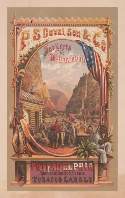 P.S. Duval, Son & Co. designers & lithographer, Philadelphia. Special attention given to tobacco labels by Питер С. Дюваль,…