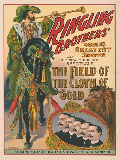 The field of the cloth of gold by Курьер Лито. Ко., 1906 — digital art print download