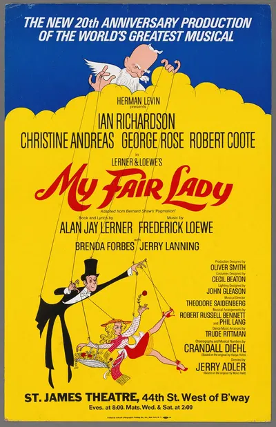 My Fair Lady by Al Hirschfeld, 1976 — digital art print download