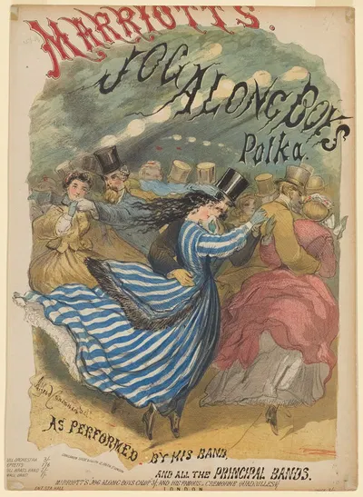 Marriott's Jog along boys polka, as performed by his band by Альфред Конканен — digital art print download