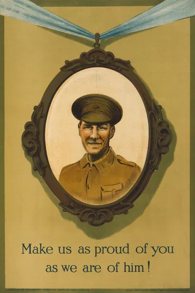 Make us as proud of you as we are of him! by David Allen & Sons, 1915 — digital art print download