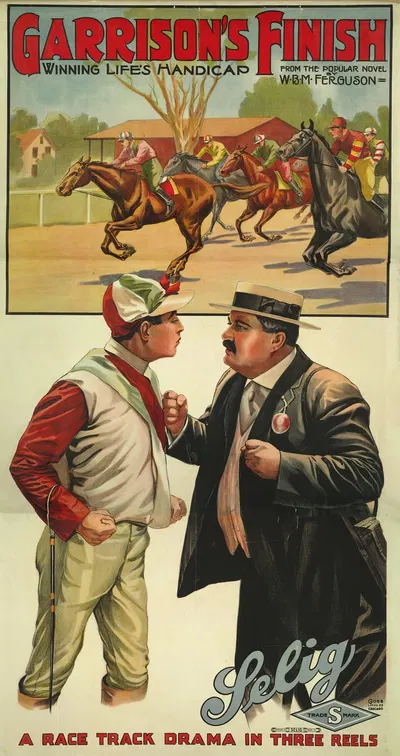 Garrison's finish, winning life's handicap a race track drama in three reels by Гоэс Лито. Ко., 1914 — digital art print…