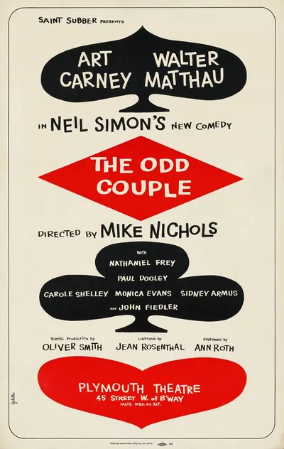 The Odd Couple by Robert Galster, 1965 — digital art print download