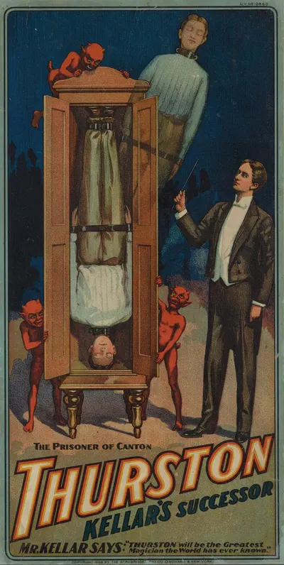 Thurston, Kellar's Successor; the prisoner of Canton by Strobridge & Co. Lith., 1908 — digital art print download
