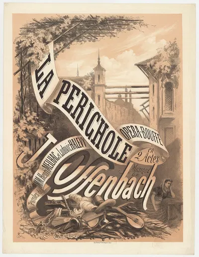 La Périchole. Opéra-bouffe en 2 actes. Musique de J. Offenbach by A. Jannin, 1868 — digital art print download