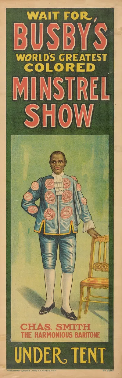 Busby's Minstrel Show by Акерманн-Квигли Литографическая Компания — digital art print download