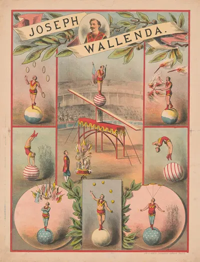 Joseph Wallenda by Адольф Фридлендер Лит., 1884 — digital art print download