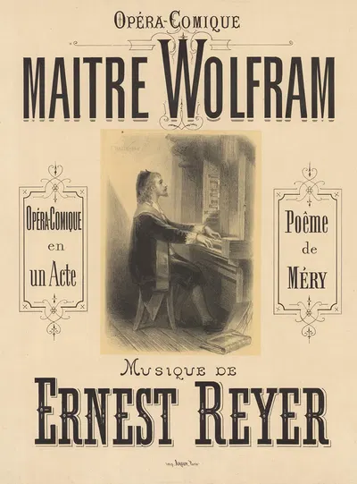 Opéra-Comique. Maître Wolfram by Antonin-Marie Chatinière, 1854 — digital art print download