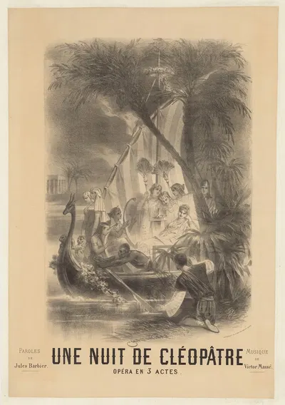 Une nuit de Cléopâtre. Opéra en 3 actes by Антонин-Мари Шатиньер, 1885 — digital art print download