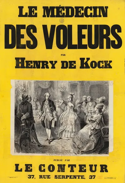 Le Médecin des voleurs par Henry de Kock by Auguste Belin, 1868 — digital art print download