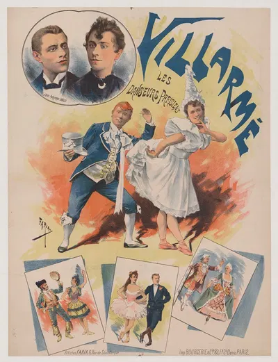 Villarmé, les danseurs parisiens by Cândido de Faria, 1890 — digital art print download