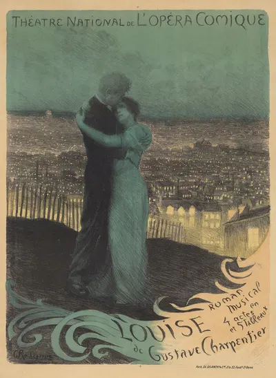 Théâtre National de l'Opéra-Comique. Louise. Roman musical en 4 actes et 5 tableaux de Gustave Charpentier by Georges…