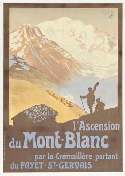 L'Ascension du Mont-Blanc by Жорж Мёнье, 1909 — digital art print download