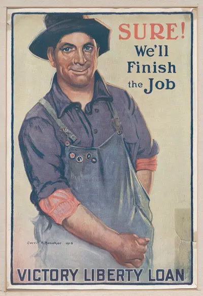 Sure! We'll finish the job by Gerrit A. Beneker, 1918 — digital art print download