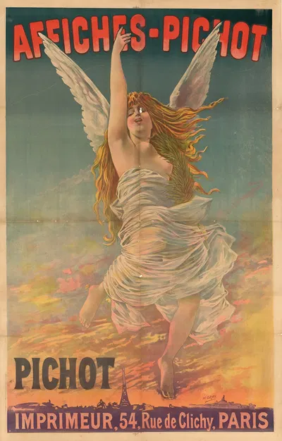 Affiches-Pichot. Pichot imprimeur, 54, rue de Clichy, Paris by Henri Boulanger Gray, 1897 — digital art print download