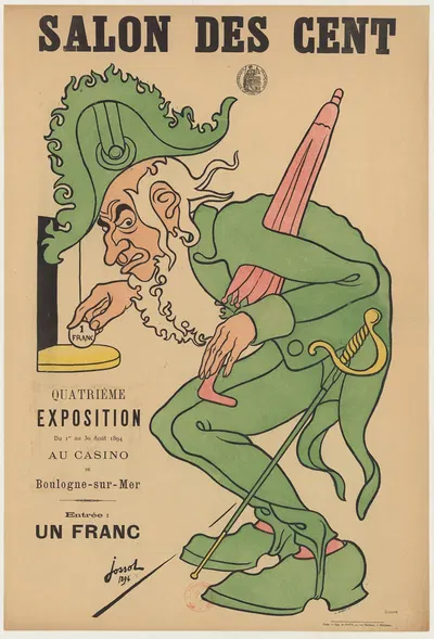 Salon des cent. Quatrième exposition, du 1er au 30 août 1894 au Casino de Boulogne-sur-Mer by Анри-Гюстав Жоссо, 1894 —…