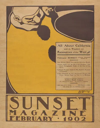 Sunset Magazine; February by Генри Патрик Роли, 1902 — digital art print download