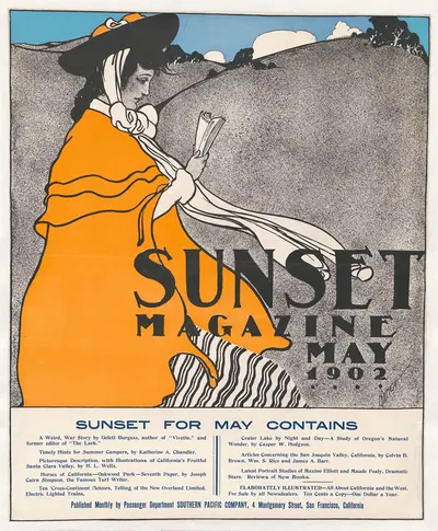 Sunset Magazine; May by Генри Патрик Роли, 1902 — digital art print download
