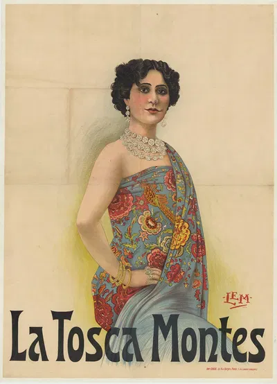 La Tosca Montes by Imp. Chaix, 1904 — digital art print download