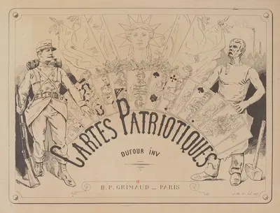 Cartes patriotiques by Alexandre Dufour, 1889 — digital art print download