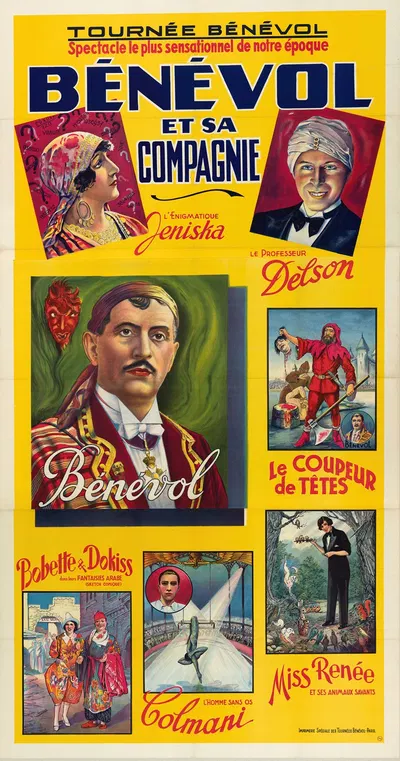 Tournée Bénévol. Spectacle le plus sensationnel de notre époque. Bénévol et sa compagnie by Imp. Spéciale des Tournées…