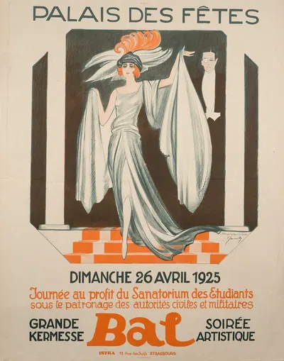 Bal. Palais des fetes. Au profit du sanatorium des etudiants, 26 avril 1925 by Jean Jacoby, 1925 — digital art print download