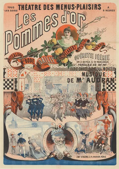 Théâtre des Menus-Plaisirs… Les Pommes d'or by Леон Шубрак, 1883 — digital art print download