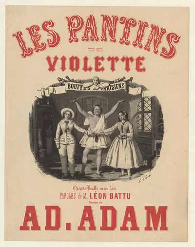 Les pantins de Violette by Léon Loire, 1856 — digital art print download